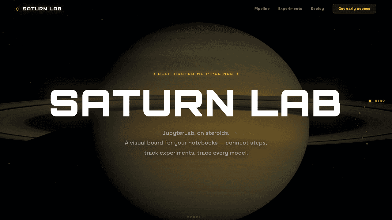 Screenshot of Saturn Lab